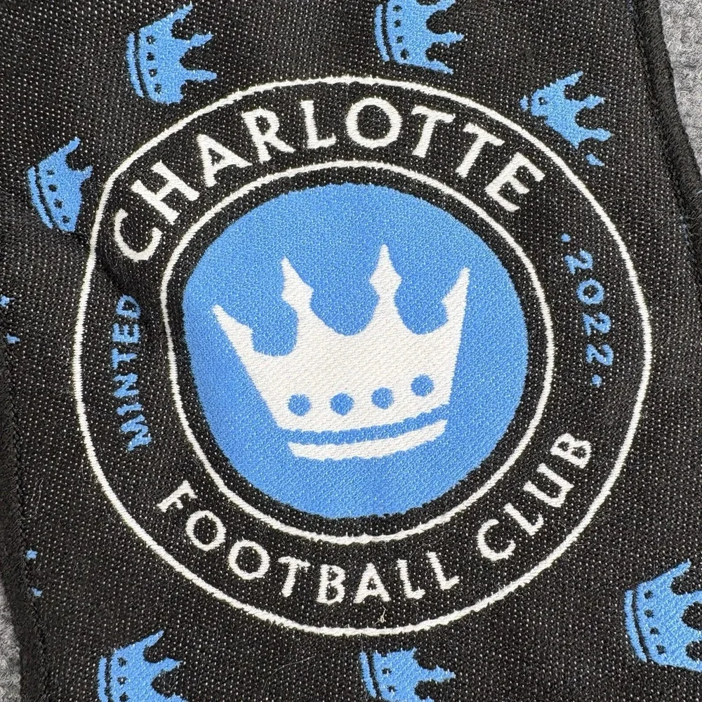 Charlotte FC MLS Supporter Scarf Lot 3 Inaugural‎ Season Ticket For The Crown